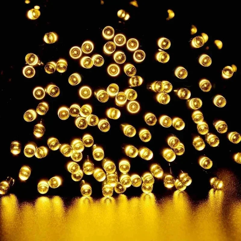 guirlande lumineuse solaire extérieure blanc chaud led décoration jardin fête nuit jardin moderne