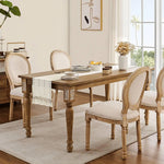chemin table coton géométrique franges beige rustique décoration intérieure bohème farmhouse