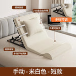 lit pliant moderne gris toile lin coussin oreiller support tablette