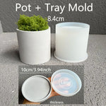 jardin pots silicone moderne jaune blanc gris mat opaques variés tailles