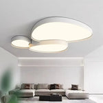 plafonnier led moderne minimaliste abstrait blanc noir doré chambre salon decoration