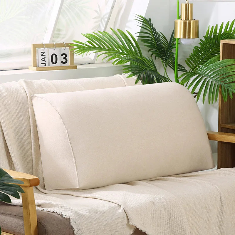 taies d'oreiller triangle solides velours doux moderne bleu marine rose gris vert beige fixés