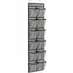 organisateur suspendu chaussures poches transparentes utilitaire rangement porte polyester pliable blanc noir gris