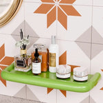 étagère salle bain moderne vert bleu jaune beiges plat lisse murale durable robuste rangement