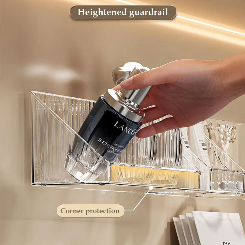 boîtes rangement transparentes modernes minimalistes clips magnétiques miroir cuisine organisation produits cosmétiques