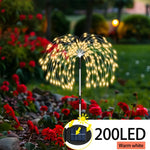 guirlande lumineuse solaire multicolore moderne filament fleur extérieure imperméable led jardin