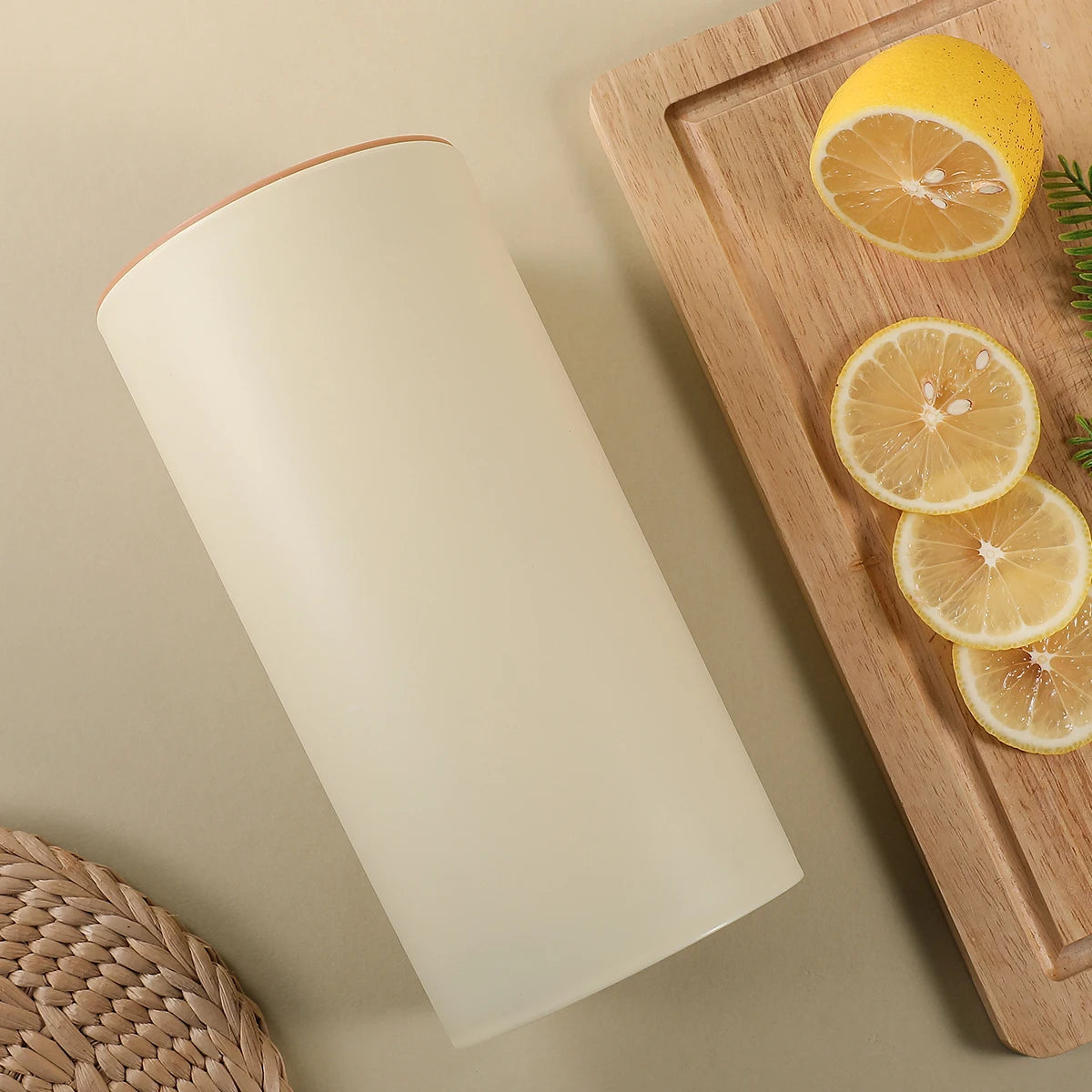 pot spaghetti moderne texture bambou couleur beige clairiaux cuisine pratique containment alimentaire domestique