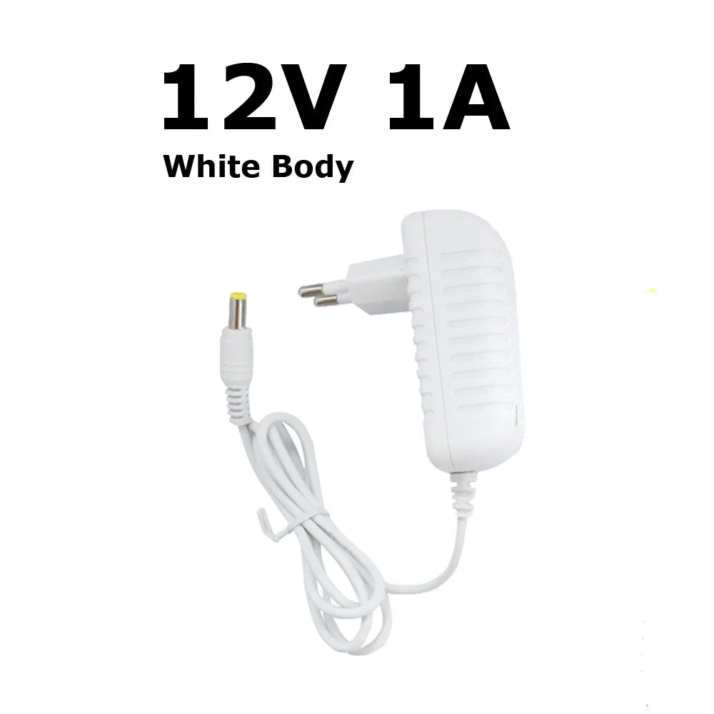 adaptateur secteur 12v 1a 2a 3a led driver eu us plug blanc certifié ccc