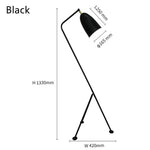 lampe sol moderne noir jaune blanc vert rose gris led interrupteur bouton