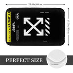 tapis bain noir blanc arrows imperméable antidérapant adhésif moderne minimaliste