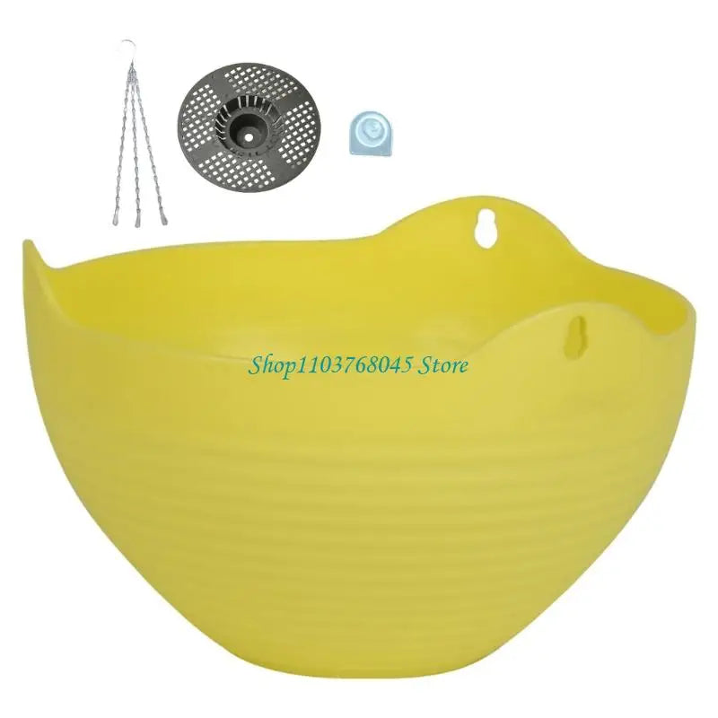 Cache pot suspendu moderne orange bleu rose jaune ridé opale chaîne