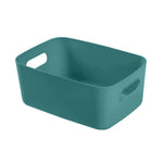boîte rangement moderne poignées blanc beige bleu marine imperméable plastique
