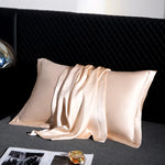 housse coussin soie mûrier gris métallisé satinée contemporaine non toxique environnement