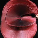 tissu polyester rose pâle rayures horizontales écrasé moderne élégant protection uv 145cm couture bâche
