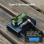 lampe torche rechargeable led 1000lm gris vert aimanté résistante éclairage