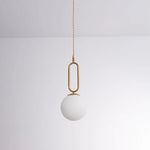 lampe suspendue moderne or spherique minimaliste salon chambre étude opacité ajustable 2m