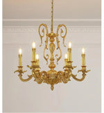 lustre suspendu classique ornements baroques cristal fer doré semi encastrée(touches) haute qualité