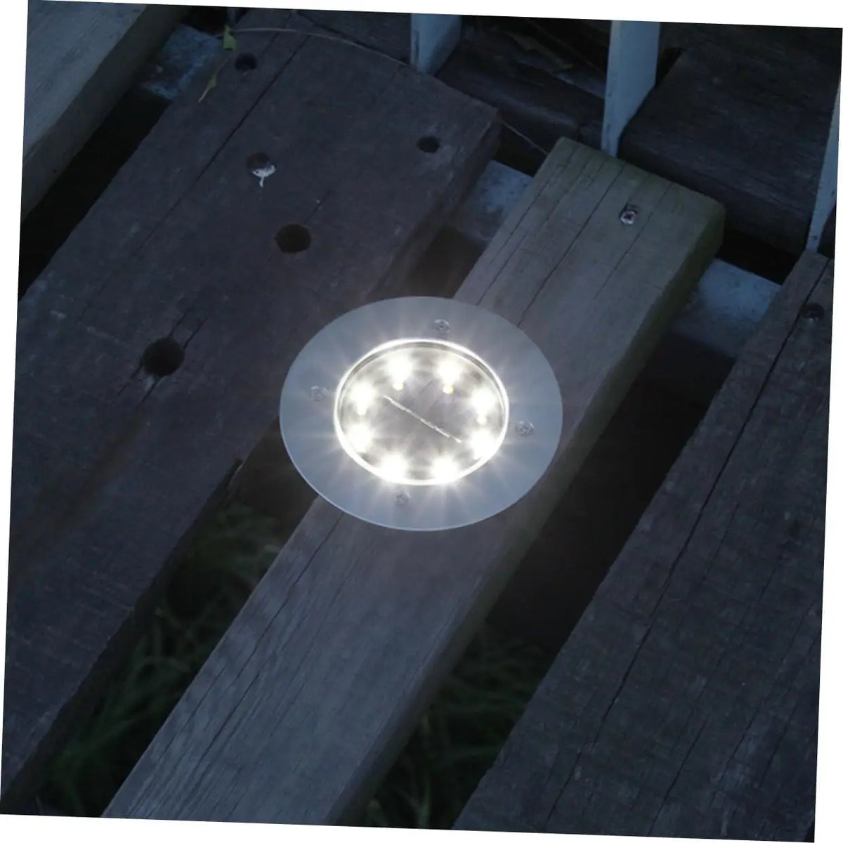 lampe solaire moderne dorée ip65 led diodes autoinstallation extérieure jardin