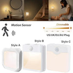 lampe nuit détecteur mouvement blanc moderne adhésif réglable auto toujours on chambre couloir