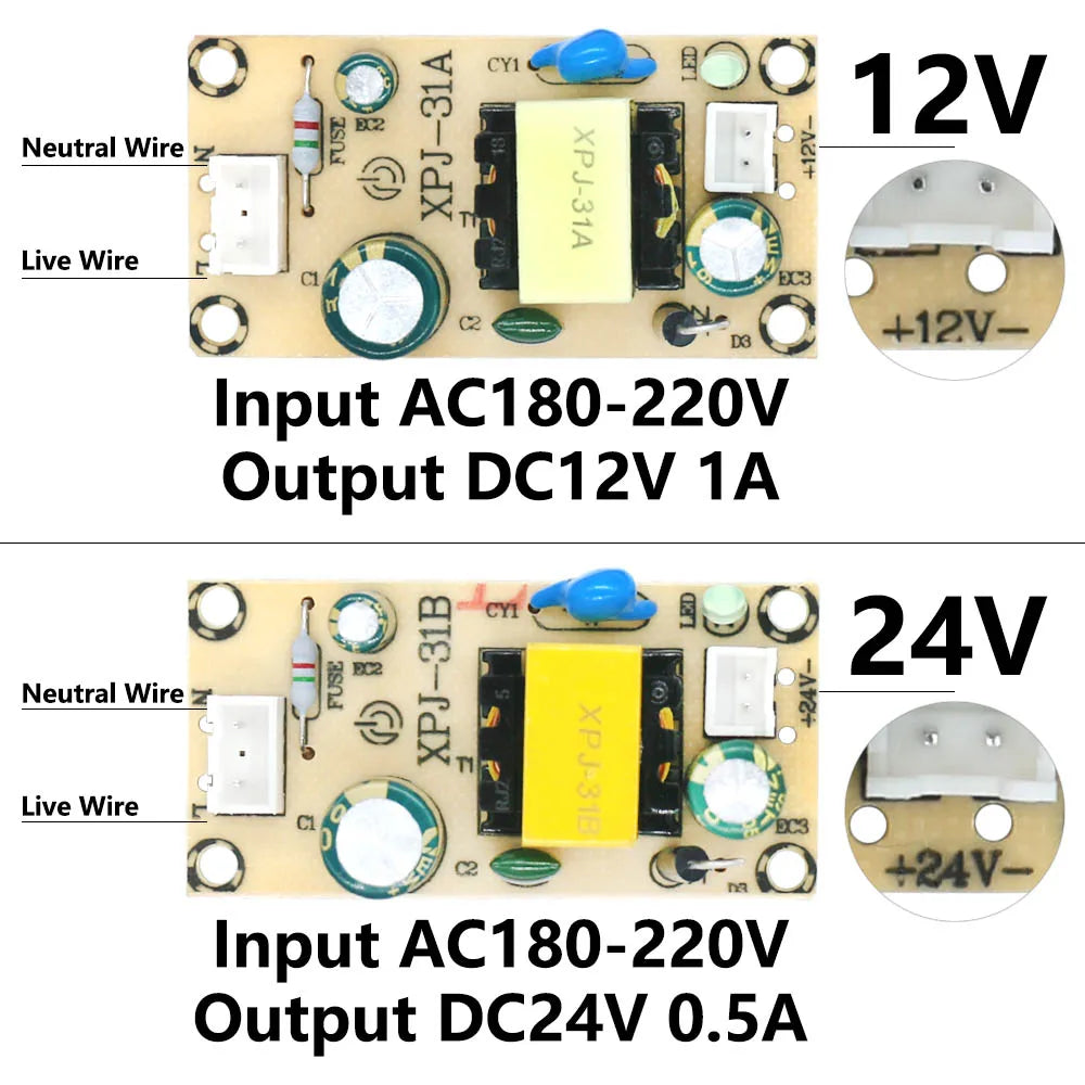 alimentation électrique led 12v 24v ac180 220v transformateur électronique composants industriels fixations câbles