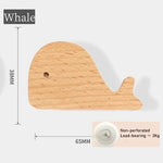 porte clés mural animal bois naturel minimaliste adhésif vis simple modernité chambre enfantDecorationMurale