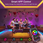 ruban led multicolore rgb flexible synchronisation musique controle application 10m 15m 20m 30m moderne