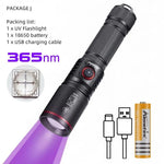 lampe torchon uv led rechargeable noire texturée moderne adhésif câble type