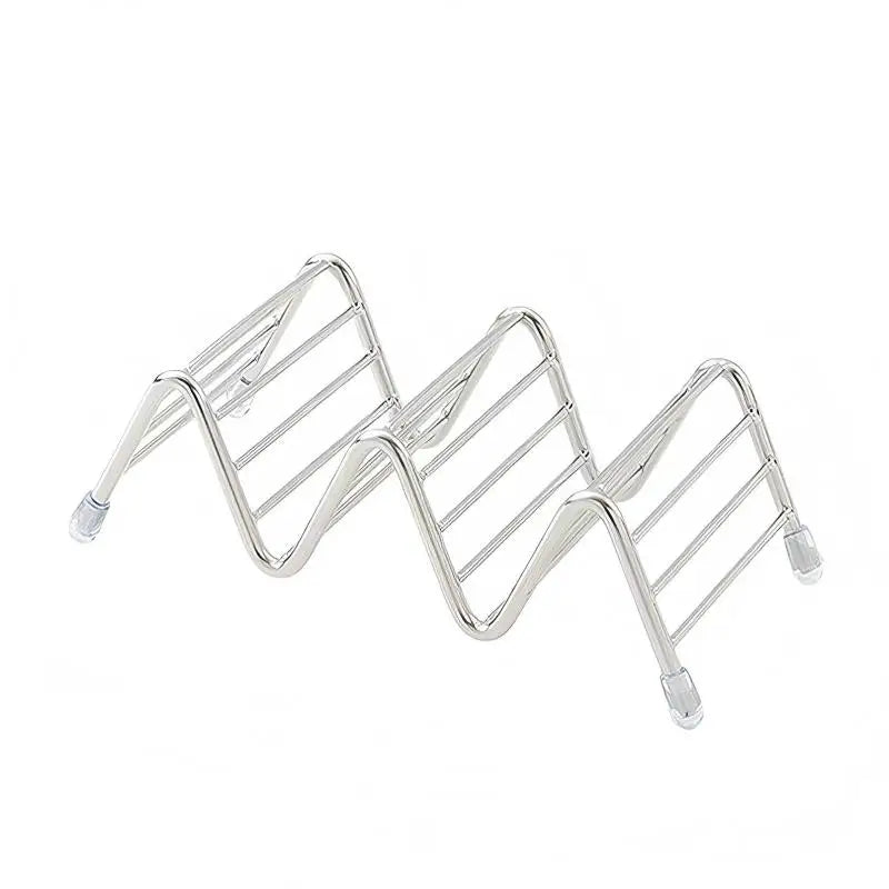 rangement savon argenté moderne plateau drainage blanc minimaliste