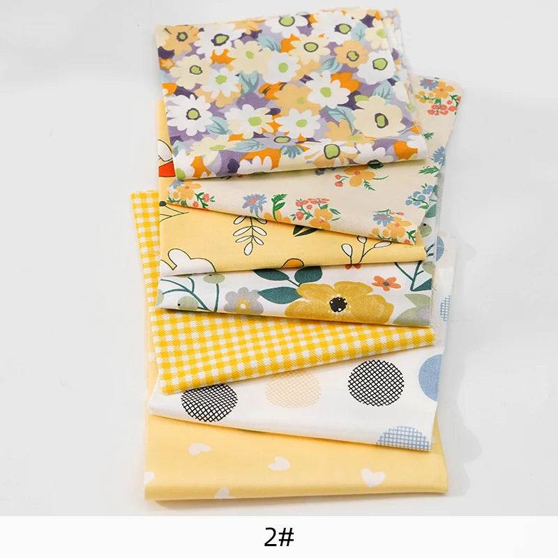 tissus imprimés fleurs modernes multicolores carreaux motifs floraux 25cm 25cm coton scrapbooking