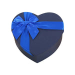 boîte cadeau forme cœur rose rouge bleu marine papier kraft satinée classique mariage fête