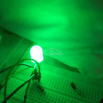 diodes led 10mm bleu vert rouge blanc chaud jaune diffuses ultra lumineuses decoration commercial