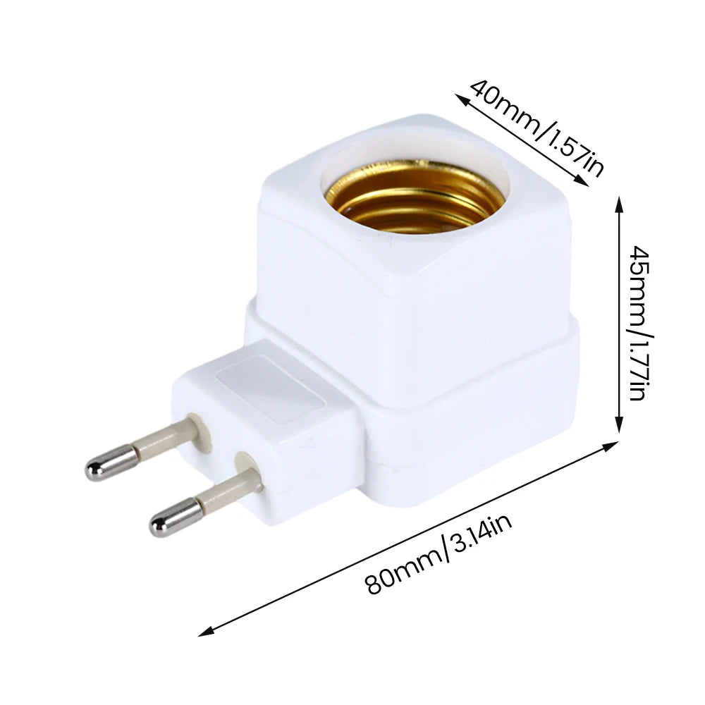 prise électrique douille E27 moderne blanc doré fixations vis pratique facile