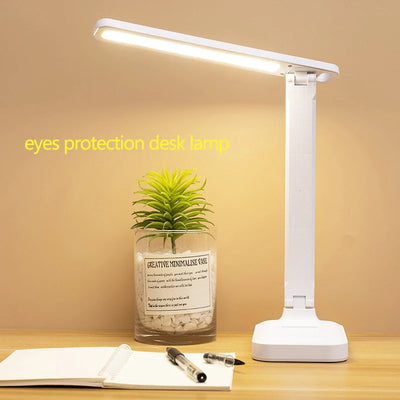 Lampe de lecture LED pliante rechargeable USB sur table de chevet