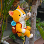 figurine lapin résine orange blanc peluche panier pommes décoration intérieure extérieure balcon jardin