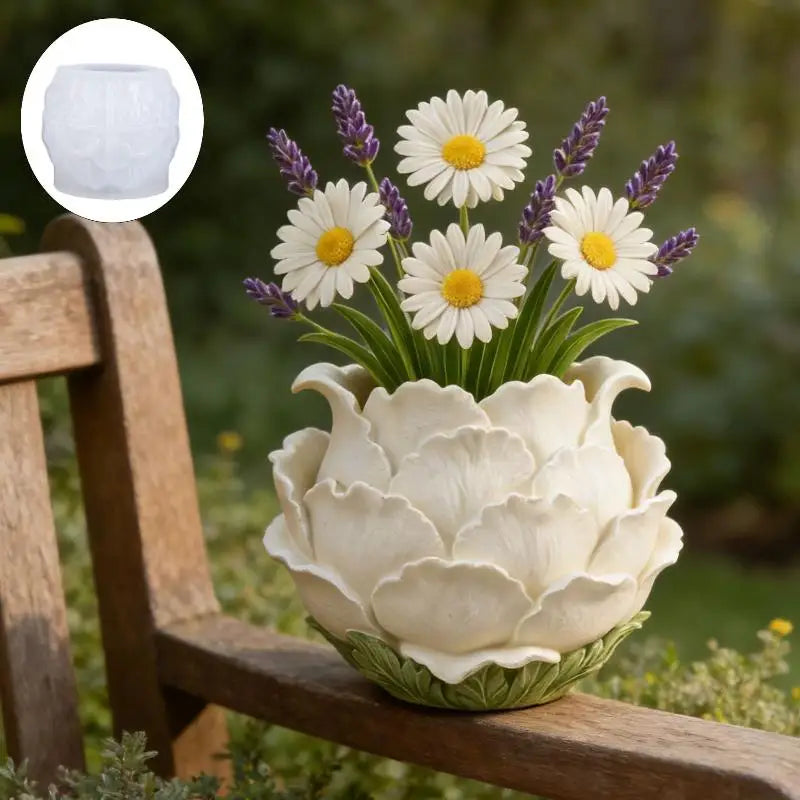 vase artisanal relief floral blanc rouge décoration intérieure pots fleurs faux éléments nature