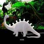 lampes table dinosaure brontosaurus rex led modernes résine filaments intégrés éclairage blanc