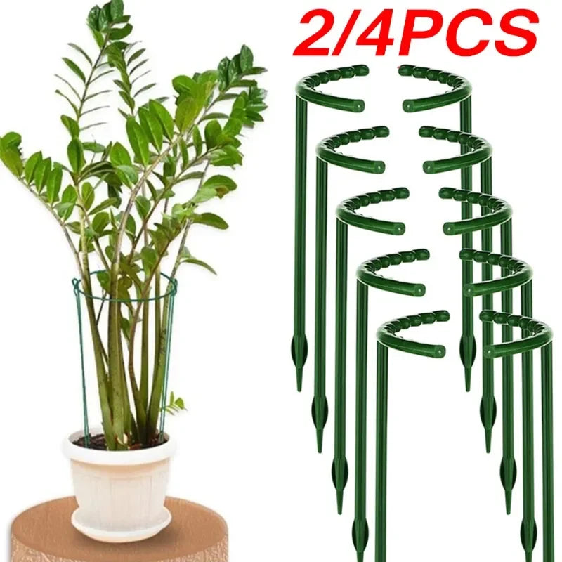 supports plante vert foncé moderne 16cm 27cm 16 tiges pliantes