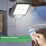 lampe solaire led extérieure détecteur mouvement ip65 moderne noir clips télécommande