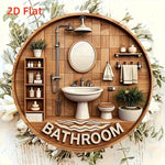 plaque decorative salle bain bois naturel moderne 20cm bathroom blanc minimaliste
