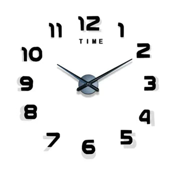 horloge murale moderne quartz lumineuse aiguille argent rouge noir minimaliste chambre salon