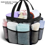 Sac douche maille rose réutilisable cordon serrage rapide respirant voyage gym