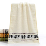 serviettes bain bambou motif lettre vert beige moderne rapide absorption pâques grandes petites