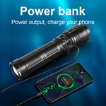 torche tactique rechargeable puissante led anti choc moderne pêche camping