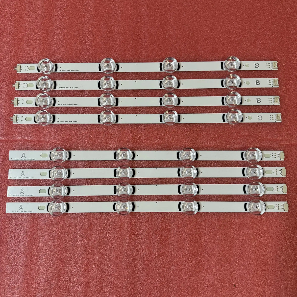 bande lumineuse led blanc bleu moderne adhésive réutilisable connecteurs boutons