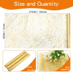 tableau decoratif doré semi transparent motif texturé festif or blanc fete anniversaire mariage