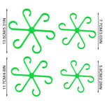 supports plantes adhésifs floral moderne noir blanc vert rose