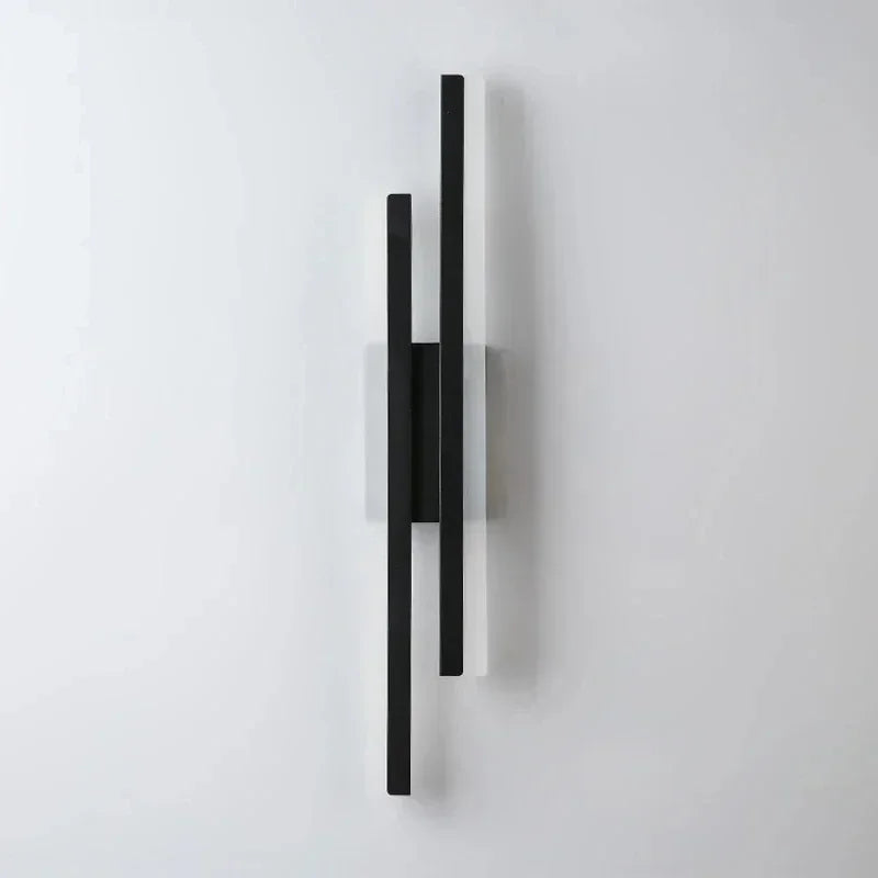 applique murale led réglable température couleur moderne minimaliste noire blanche fixée mur