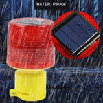 lampe signalisation solaire rouge jaune rayures verticales moderne utilitaire 24v fluxlumineuxcertifieece