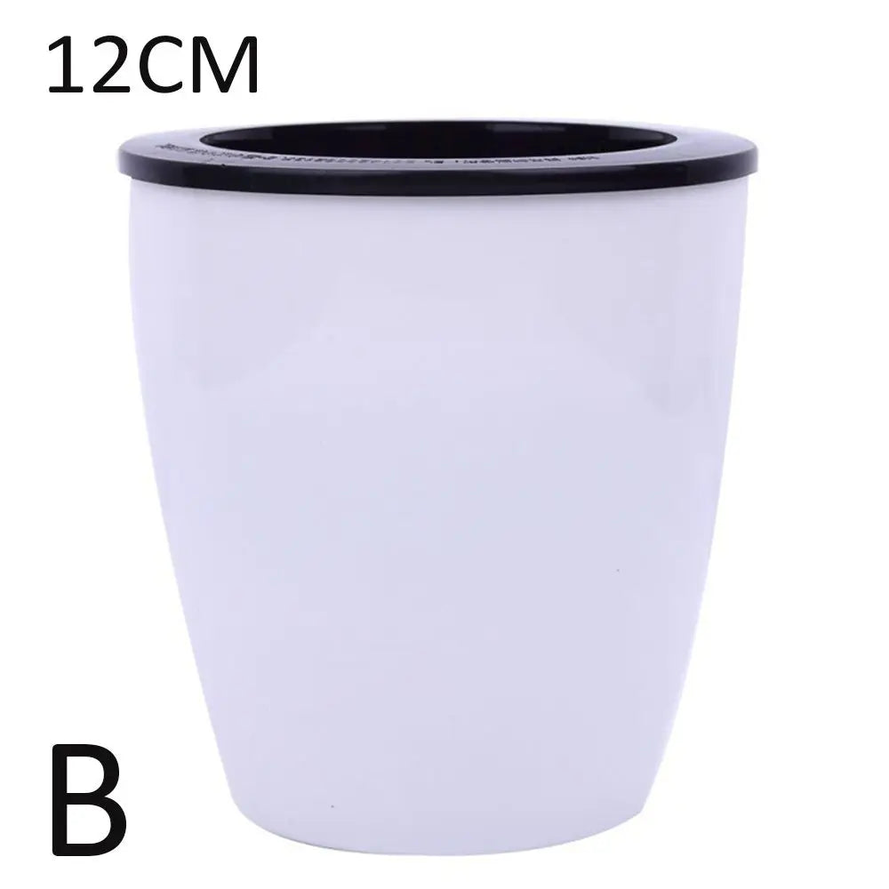 pots fleurs résine moderne blanc noir opaques intérieurs corde coton dimensions variées