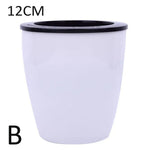 pots fleurs résine moderne blanc noir opaques intérieurs corde coton dimensions variées